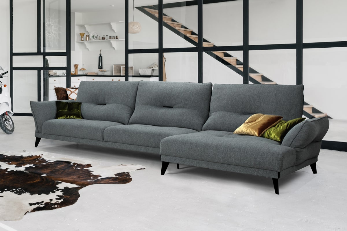 Як вдало розташувати кутовий диван в прямокутної кімнаті - Кутовий диван Моцарт